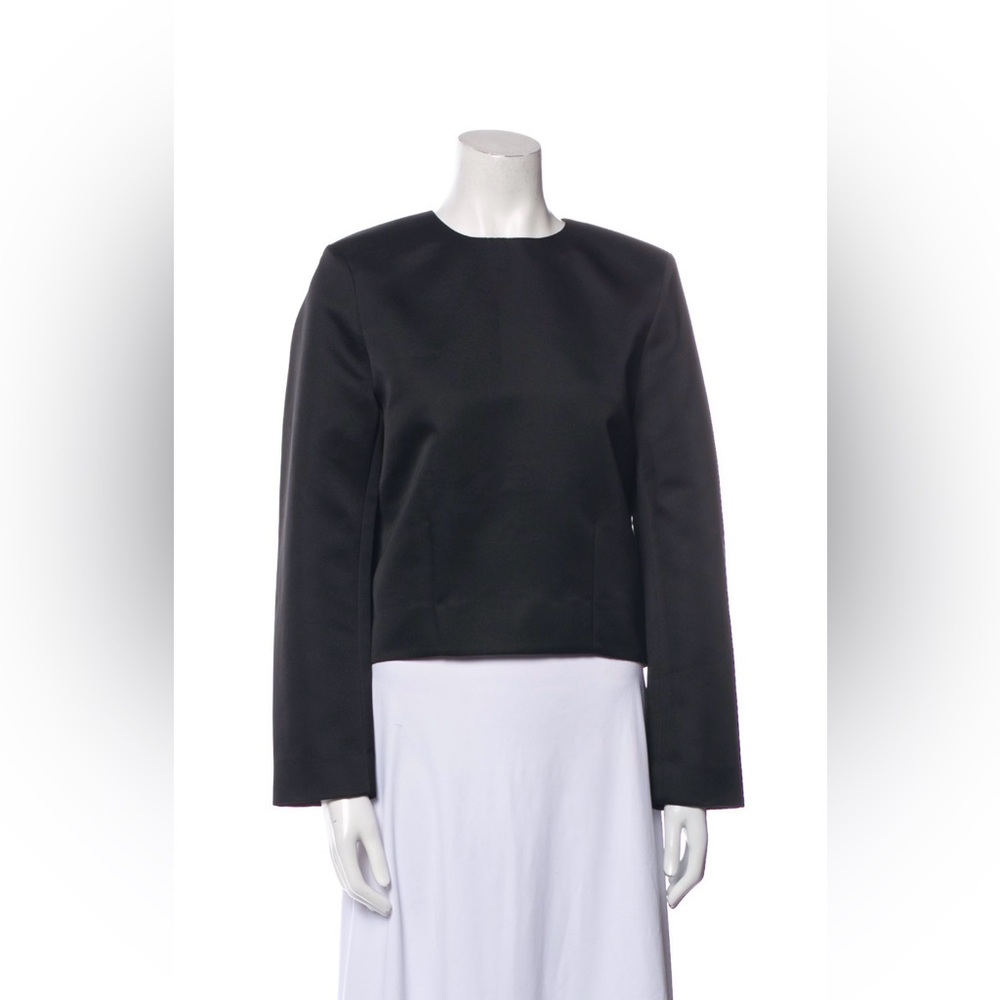 TOTEME Structured Evening Blouse in Black